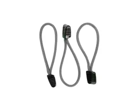 HSP Seats Paracord Zipper Pulls w/ Plastic Grip Pack of 3 Graphite